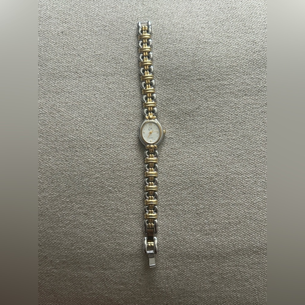 Caché Silver and Gold Watch